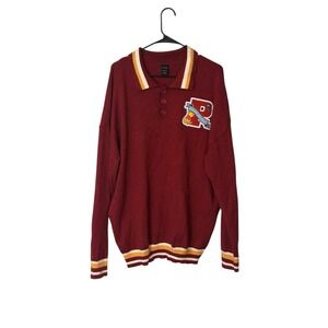 Disney Winnie The Pooh Box Lunch Unisex Large Letterman's Sweater